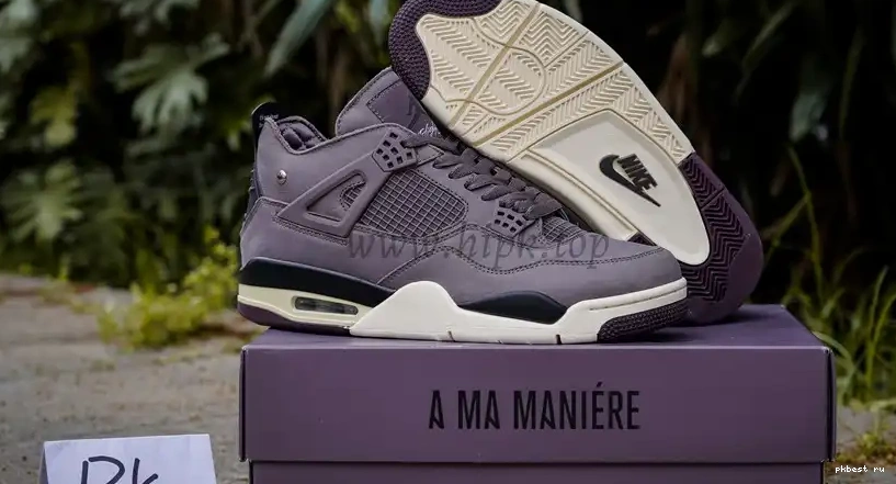 Ore GOD MATERIALS Ma 4 Violet A RETAIL TO PK Retro SHIP Jordan READY Maniére 0521